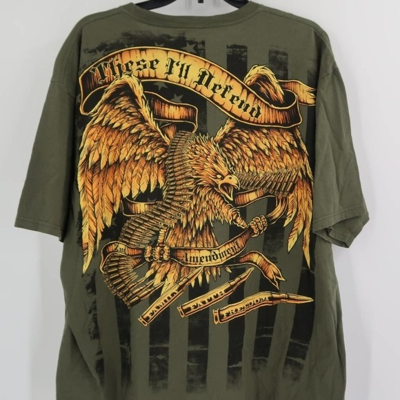 Gunfighter Wear Men's Short Sleeve T-Shirt These I'll Defend: 2nd Amendment 2XL - Picture 1 of 8